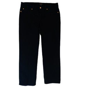 IMAN Sculpt Straight Leg Jeans Womens Black Pant Bottoms Size 14 P